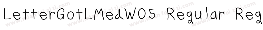 LetterGotLMedW05 Regular Regular字体转换